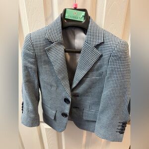 Gioberti Kids Houndstooth Blazer - Black and White